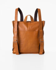 Folk 2 Leather Backpack - Caramel - Image 2