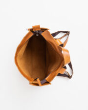 Folk 2 Leather Backpack - Caramel - Image 3