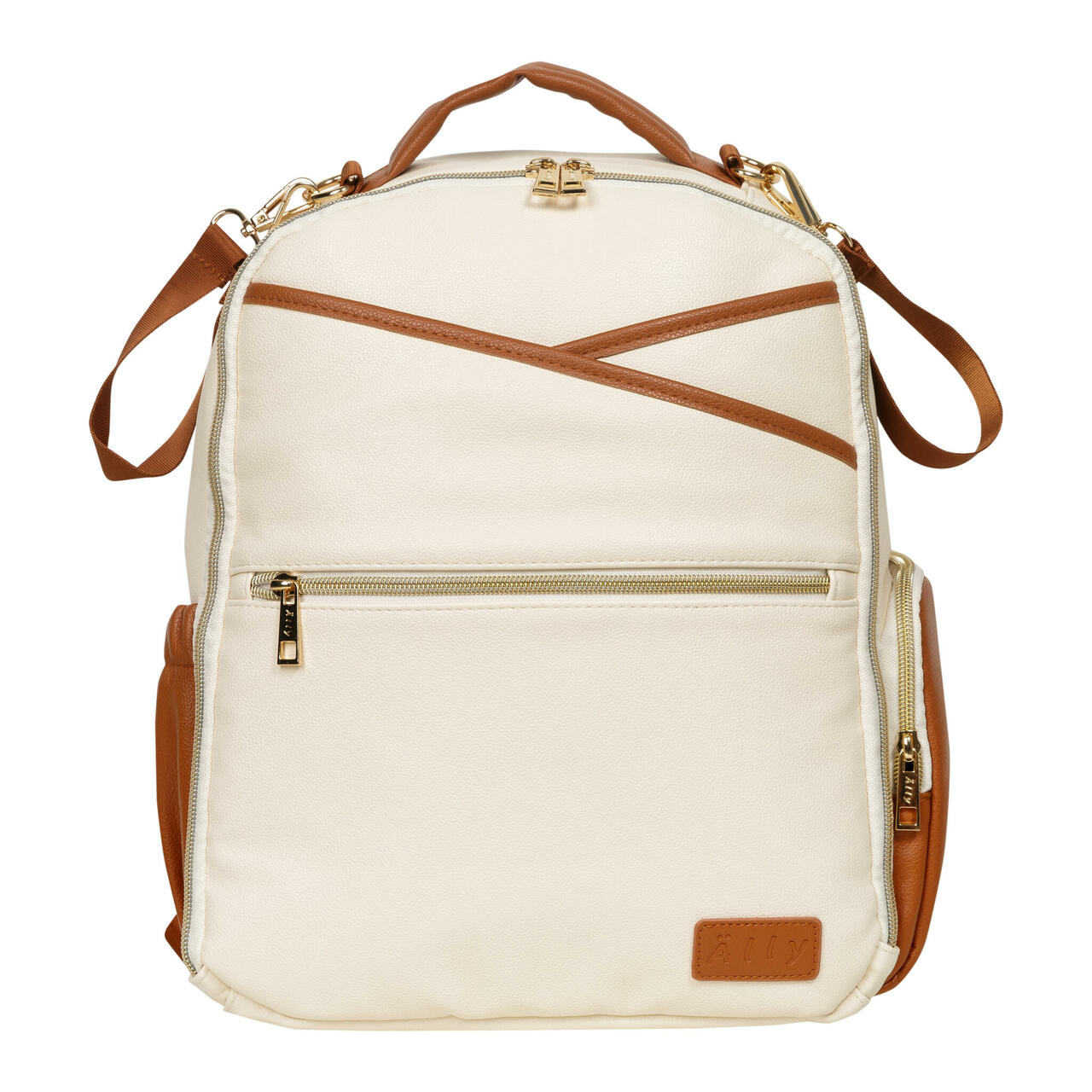 5099_large.jpg Small Diaper Backpack – Cappuccino - Image 1