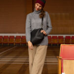 ROBIN Leather Handbag Large - Black