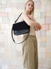 ASTORIA handbag - Black Suede - Image 13