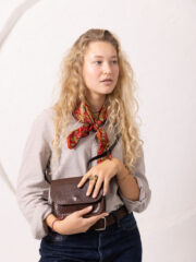 RUBY Purse - Brown Marble