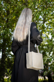 Folk 1 shoulder bag - Light Grey - Image 6