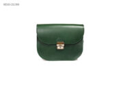 Natural Leather Saddle Bag Medium – Green - Image 5