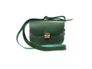Natural Leather Saddle Bag Medium – Green - Image 6