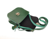 Natural Leather Saddle Bag Medium – Green - Image 7