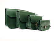 Natural Leather Saddle Bag Medium – Green - Image 8