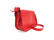 Natural Leather Saddle Bag Medium – Red - Image 7