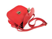 Natural Leather Saddle Bag Medium – Red - Image 8