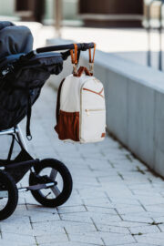 Small Diaper Backpack – Cappuccino - Image 15