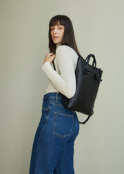 Minimal Leather Backpack ALICE ARM - Image 5