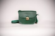 Natural Leather Saddle Bag Medium – Green - Image 2