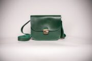 Natural Leather Saddle Bag Large – Green - Image 11