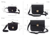 Natural Leather Saddle Bag Medium – Red - Image 10