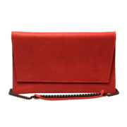 Chain Shoulder Bag - Red - Image 2