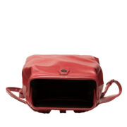 Red Leather Backpack - Medium & Large - Image 3