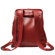 Red Leather Backpack - Medium & Large - Image 2