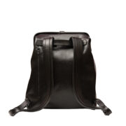 Black Leather Backpack - Medium & Large Size - Image 2