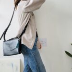 Crossbody Leather Bag KOKUKA - Large