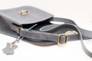 Natural Leather Saddle Bag Large – Grey - Image 9
