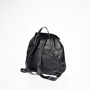 Handmade Leather Backpack 95-38 - Black - Image 4