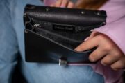 Small Briefcase Handbag - Black - Image 11