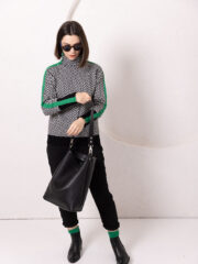 ADDISON Leather Tote - Black - Image 2