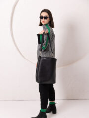 ADDISON Leather Tote - Black - Image 3