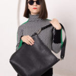 ADDISON Leather Tote - Black