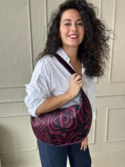 Hobo Bag - Burgundy Pattern - Image 4