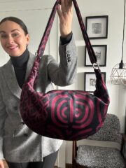 Hobo Bag - Burgundy Pattern - Image 3