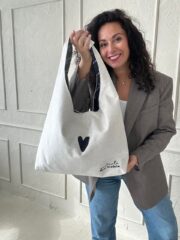 Moon Bag Heart - White - Image 4